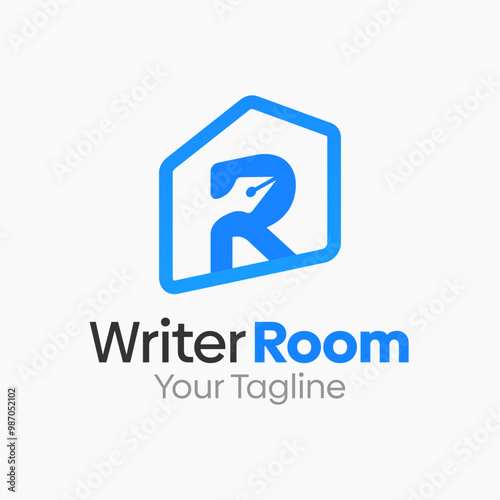 Writer Room Logo Design Template. Good for Business, Agency, Community and Organization