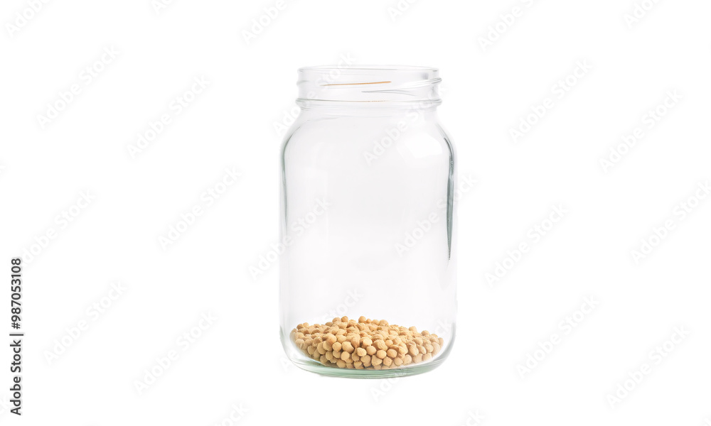 empty glass jar isolated on transparent background empty glass jar isolated on transparent background