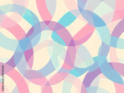 Colorful abstract overlapping circles pattern