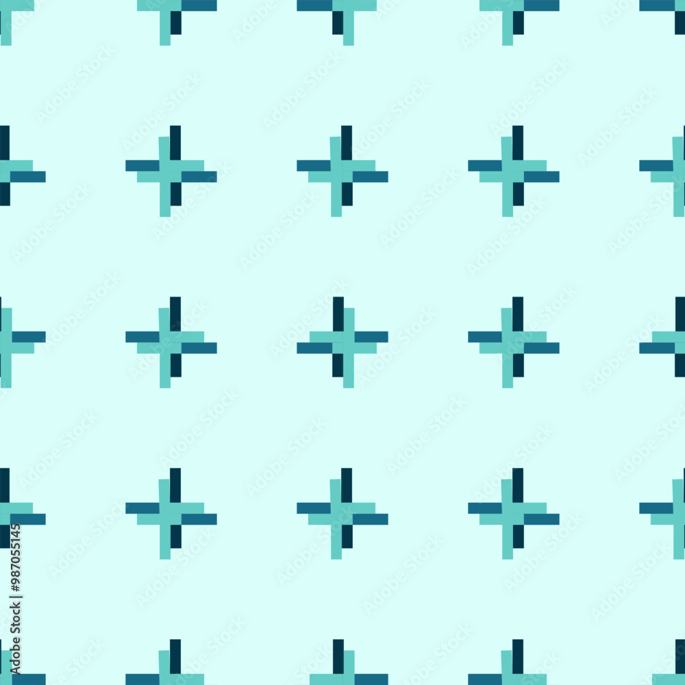 green and blue vector silhouette of a cross on a religious symbol green and blue vector silhouette of a cross on a religious symbol