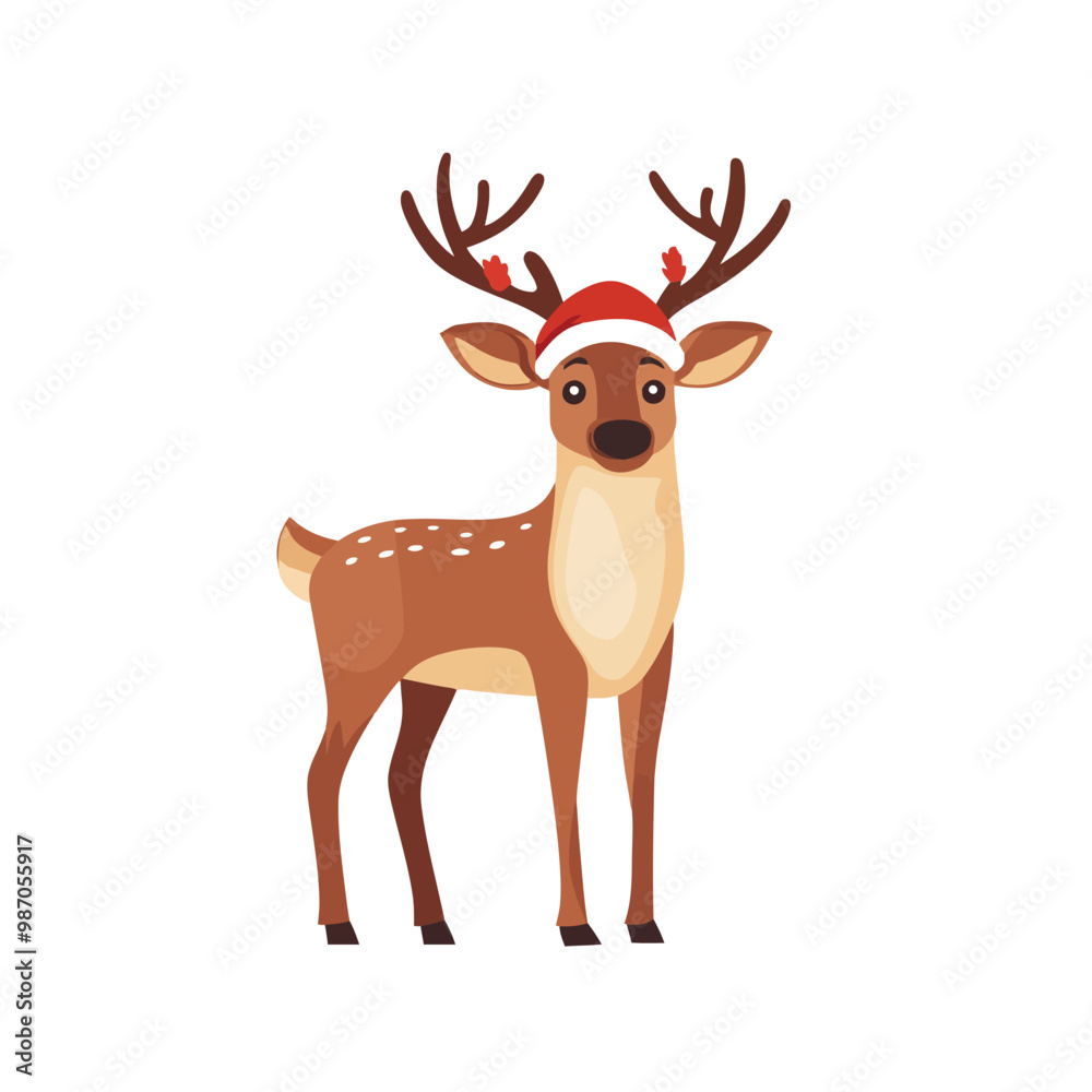 Obraz premium Reindeer in Christmas