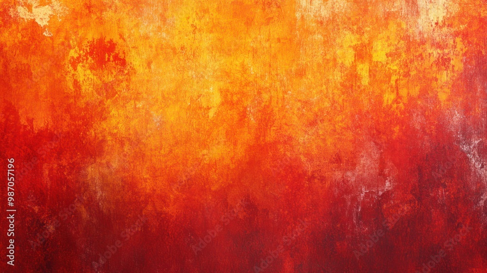 Abstract background with a transition from fiery red to sunset orange, featuring a raw, distressed texture. Abstract background with a transition from fiery red to sunset orange, featuring a raw, distressed texture.