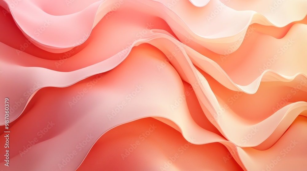A dynamic 3D gradient background from coral pink to soft orange, with abstract waves and layered textures adding depth and warmth to the scene. A dynamic 3D gradient background from coral pink to soft orange, with abstract waves and layered textures adding depth and warmth to the scene.