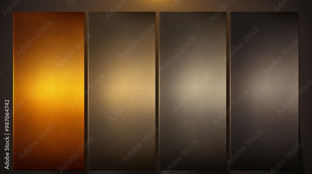 Elegant grainy gradient background in gray, brown, and gold with glowing light texture design Elegant grainy gradient background in gray, brown, and gold with glowing light texture design