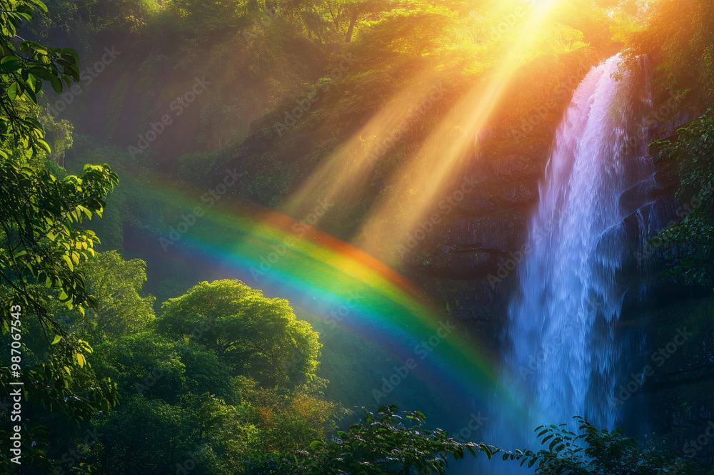 rainbow in the forest rainbow in the forest
