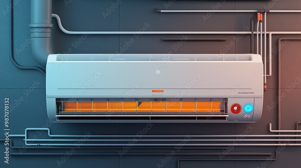 Obraz premium graphic resource for air conditioner
