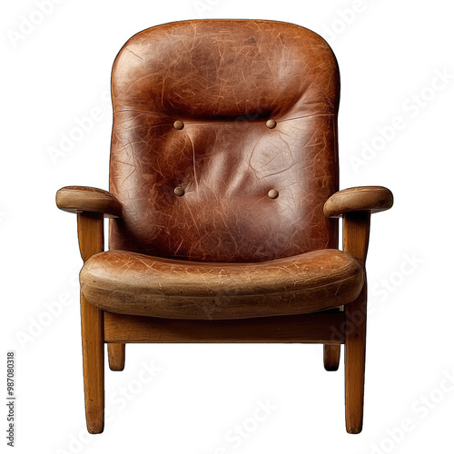 Modern Single Armchair with Comfortable Upholstery photo