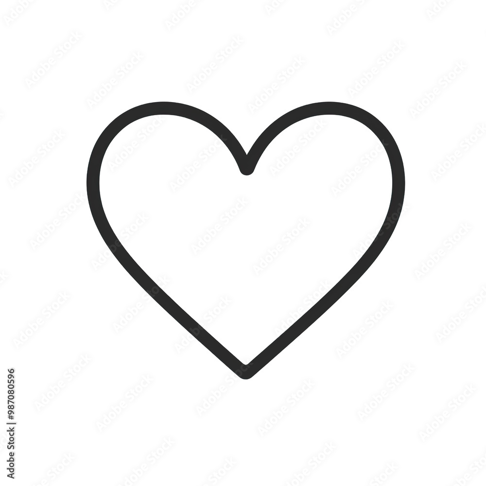 Heart and Colorful Shape Love Sign Symbolizing Affection and Unity..
