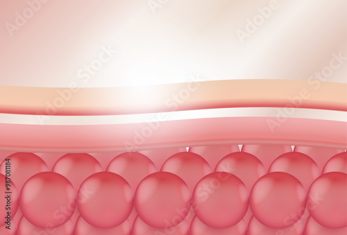 Cell surface layer in the extension ratio To use the advertisement Cosmetics business, cleansing foam, soap, acne medication, skin treatment cream. Realistic file.