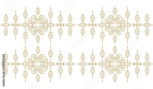 Ethnic art vector design, vintage, geometric, fashion textile pattern and Asian wallpaper background, Hmong ethnic fabric pattern.