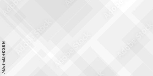 Abstract background with overlay layer.  Modern banner geometric shapes creative design. White color technology concept geometric line vector background. Abstract white and grey light background. 