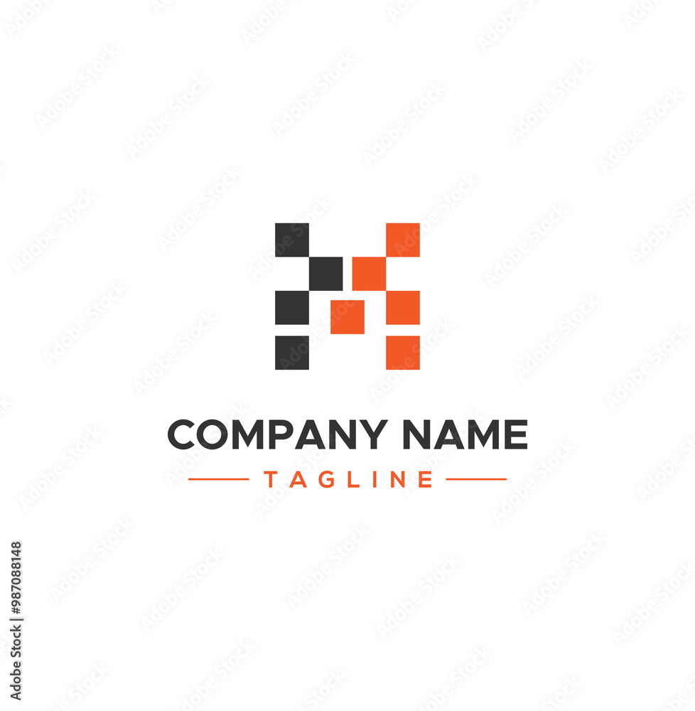 M tech Logo and icon design