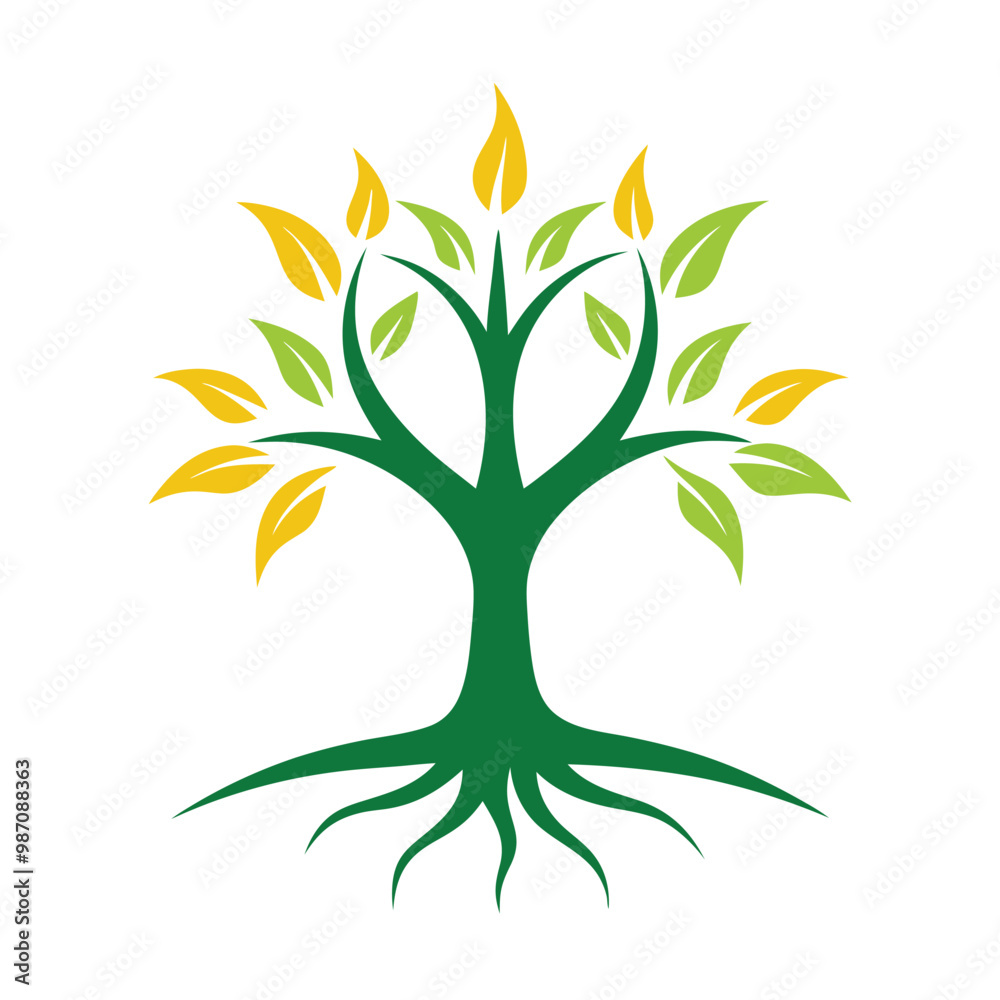 Modern abstract tree logo design, perfect for branding, eco-friendly businesses, and nature themes Modern abstract tree logo design, perfect for branding, eco-friendly businesses, and nature themes