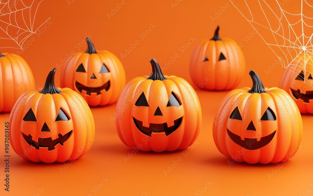 Smiling Pumpkins for Halloween Smiling Pumpkins for Halloween