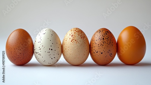 Five Speckled Eggs in a Row