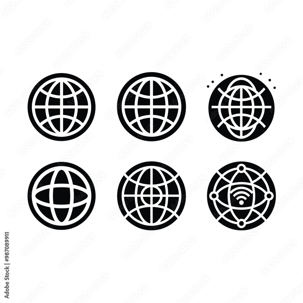 Internet Symbol Generative AI Vector and Line Art Design Illustration Internet Symbol Generative AI Vector and Line Art Design Illustration