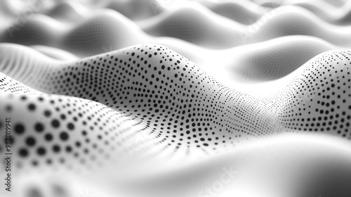 Abstract Dotted Wave Pattern