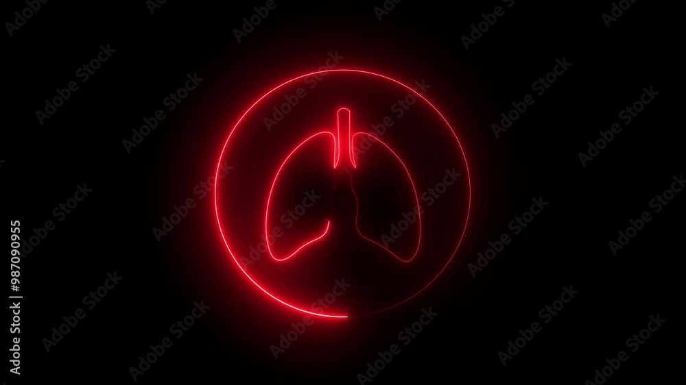 neon symbol lungs neon line lungs icon. Human respiratory system, lungs, Glowing neon line lungs icon isolated on black background. neon symbol lungs neon line lungs icon. Human respiratory system, lungs, Glowing neon line lungs icon isolated on black background.