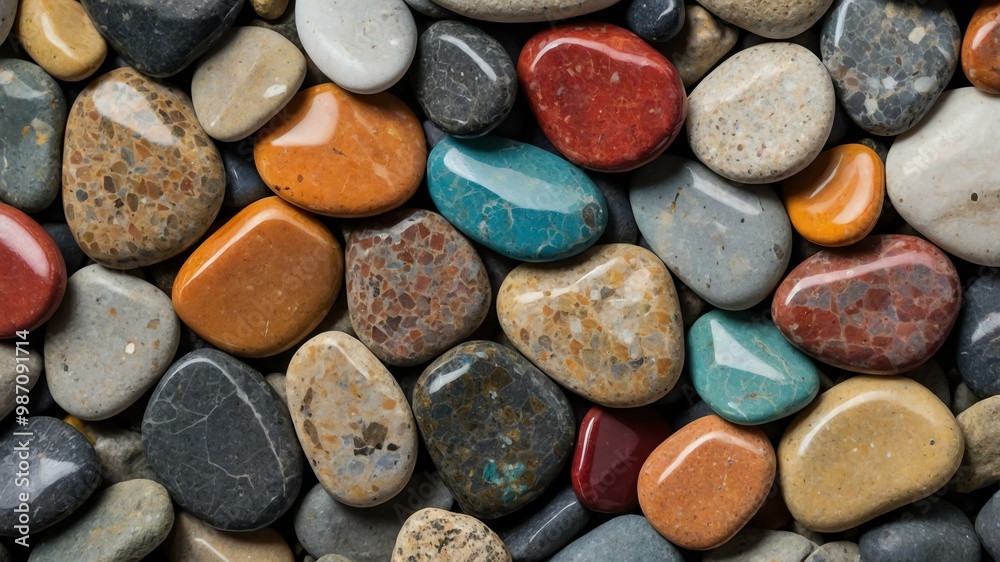 multicolor rough pebbles flat surface texture background multicolor rough pebbles flat surface texture background