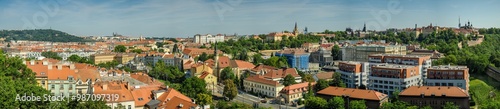 prague panorama from vysehrad towards old town