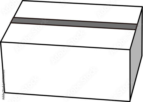 ダンボール　ボックス　60サイズ 　260×190×110　主線あり　モノクト