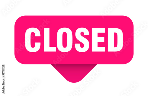 CLOSED STICKER