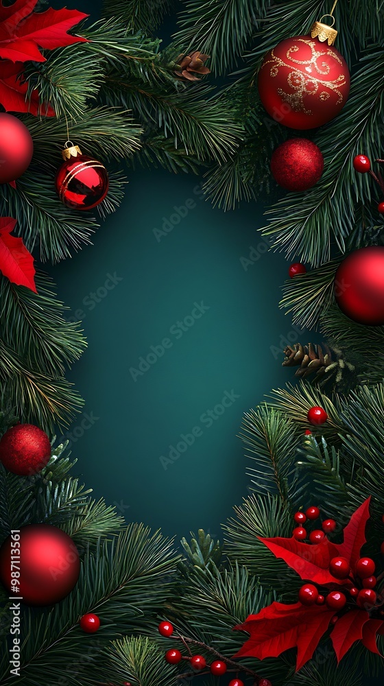 christmas background with branches and decorations christmas background with branches and decorations