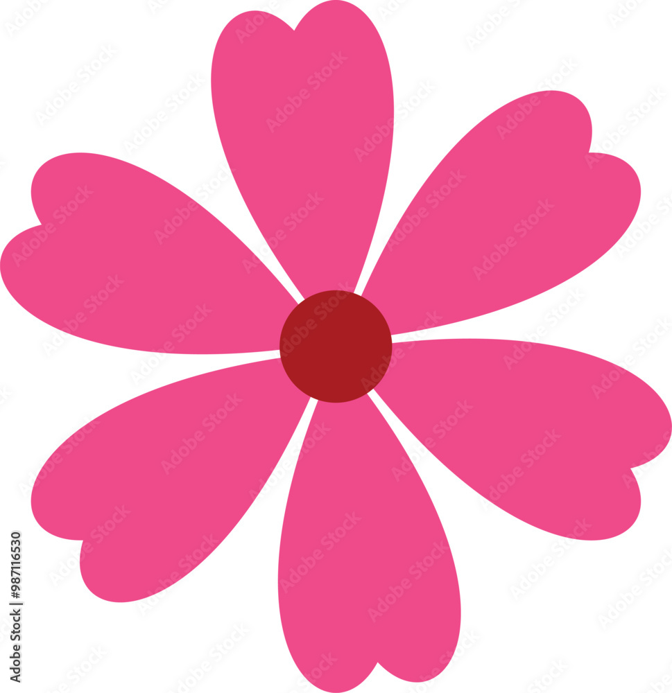 Flower vector illustration on white background. Flower vector illustration on white background.