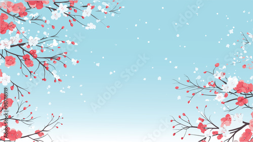 Winter Leaves & Floral Wonders Flat Design Collection