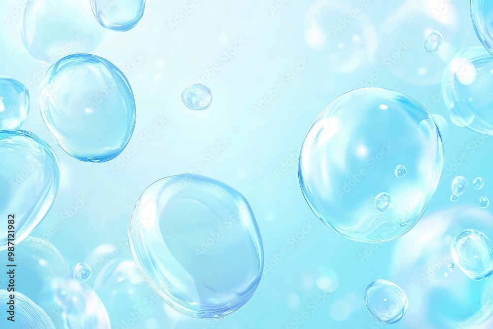 Transparent blue and white gradient Gel background or pattern with light blue lights. Gel blue background Virus protection or facial moisturizing cosmetics concept. Long banner, ai Transparent blue and white gradient Gel background or pattern with light blue lights. Gel blue background Virus protection or facial moisturizing cosmetics concept. Long banner, ai