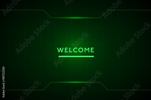HUD technology futuristic vector abstract design for technology business.	