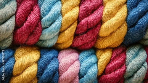 Colorful Twisted Yarn