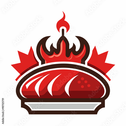 Montreal-style smoked meats vector design on a white background