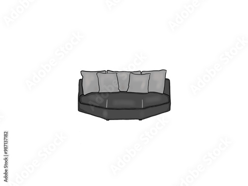 black leather armchair