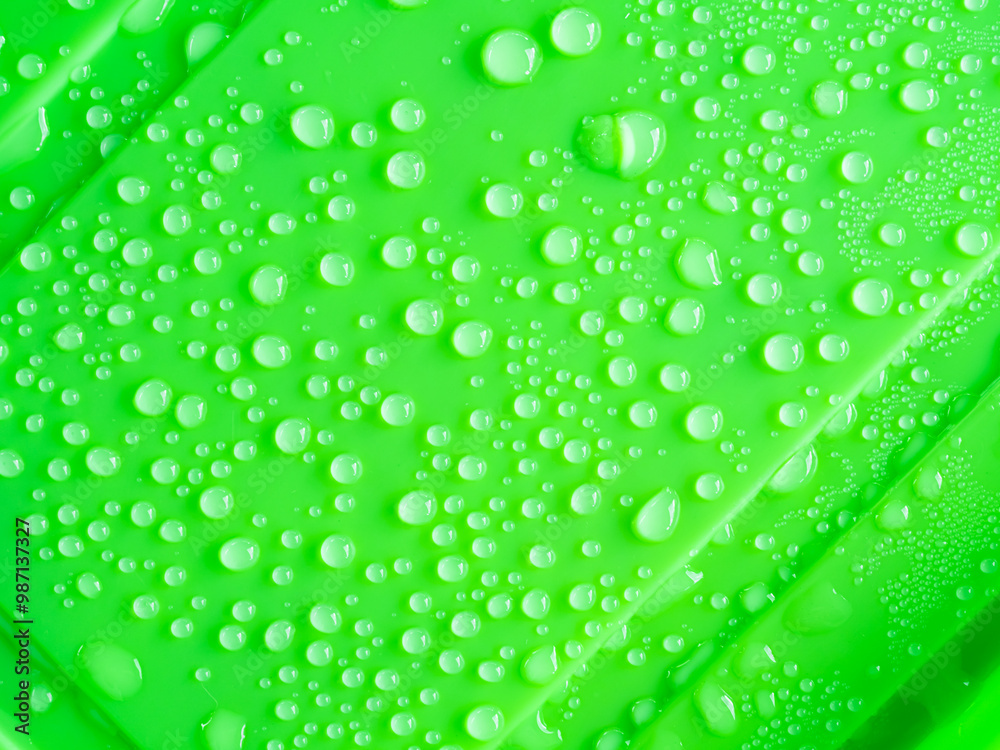 Water drop cold green background pattern surface circle droples rain weather liquid backdrop, pur clean nature wet, platform aesthetic cosmetic presentation, buble droplets dew reflection spa. Water drop cold green background pattern surface circle droples rain weather liquid backdrop, pur clean nature wet, platform aesthetic cosmetic presentation, buble droplets dew reflection spa.