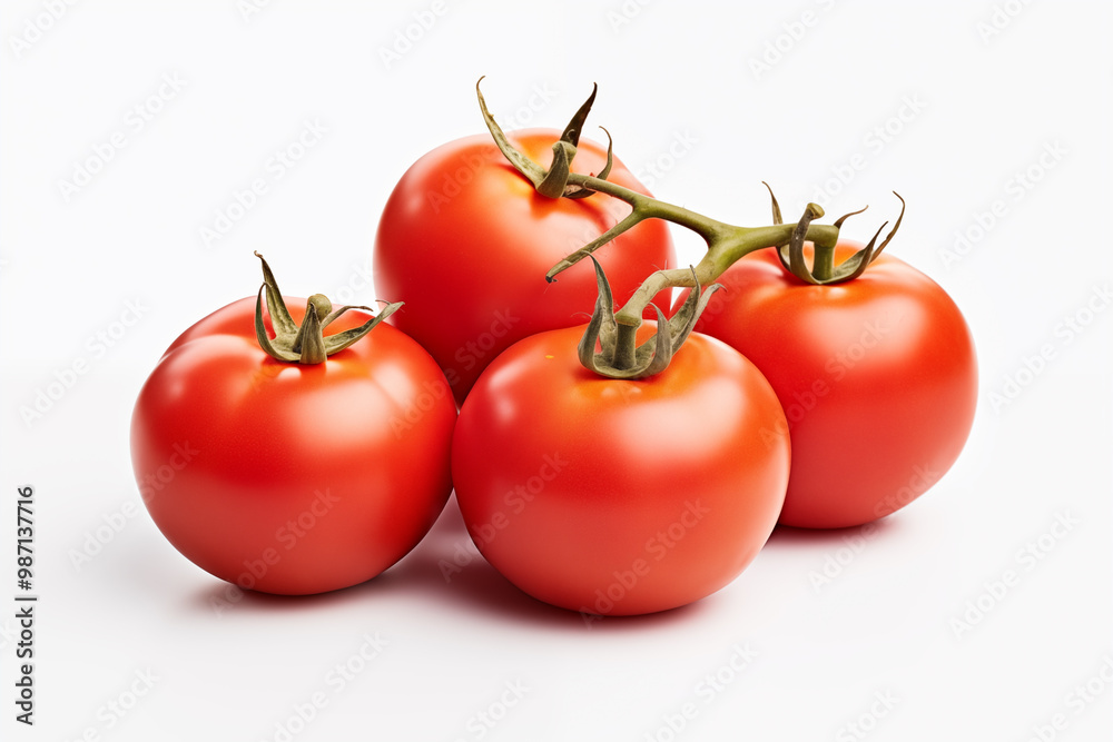 fresh tomatoes isolated white background fresh tomatoes isolated white background