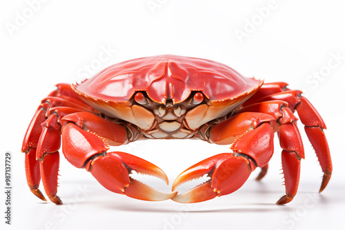 A crab on isolated white background photo