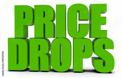 Price Drops , 3d text