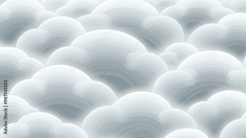 Soft white clouds create a serene and dreamy atmosphere. Soft white clouds create a serene and dreamy atmosphere.