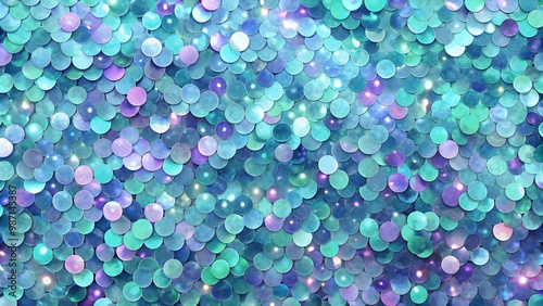 Dreamy Pastel Sequin Texture in Blue and Purple Hues for Ethereal Designs