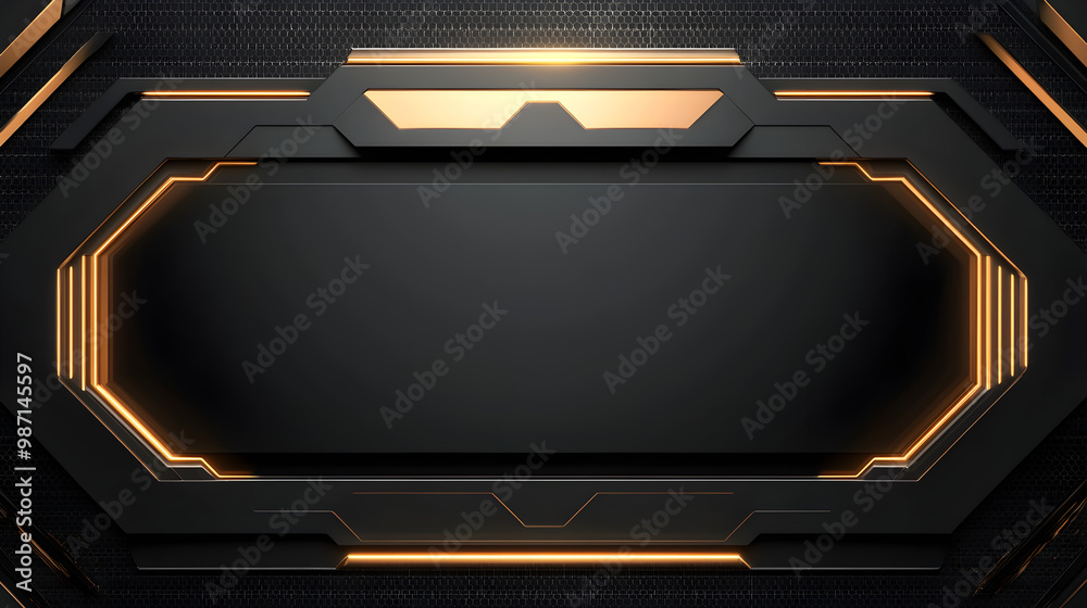 Black and Gold Tech Frame 76