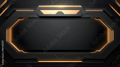 Black and Gold Tech Frame 76