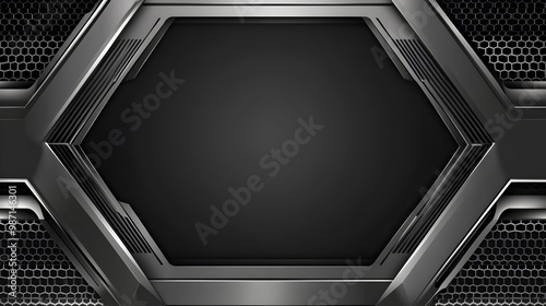 Hexagonal Silver Tech Frame 106