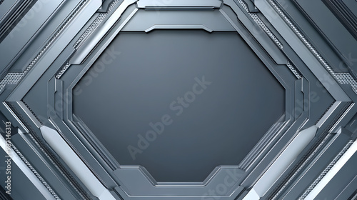 Silver and Blue Tech Design 105