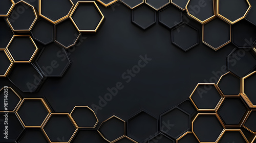 Silver Tech Hexagonal Design 104