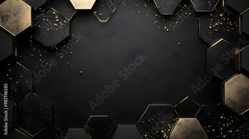 Black and Gold Tech Frame 108