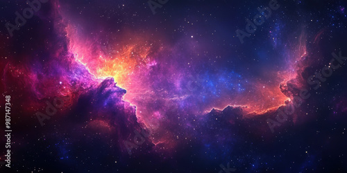 Cosmic Galaxy cloud, High resolution