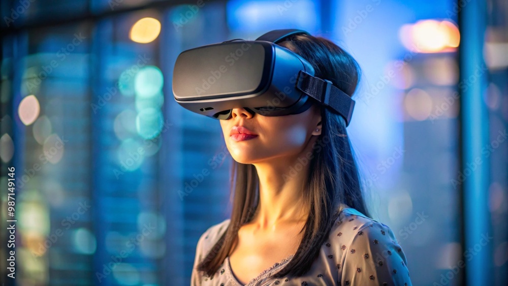 Conflict: Introduce a conflict or challenge that the asia woman must overcome within the VR experience. Conflict: Introduce a conflict or challenge that the asia woman must overcome within the VR experience.
