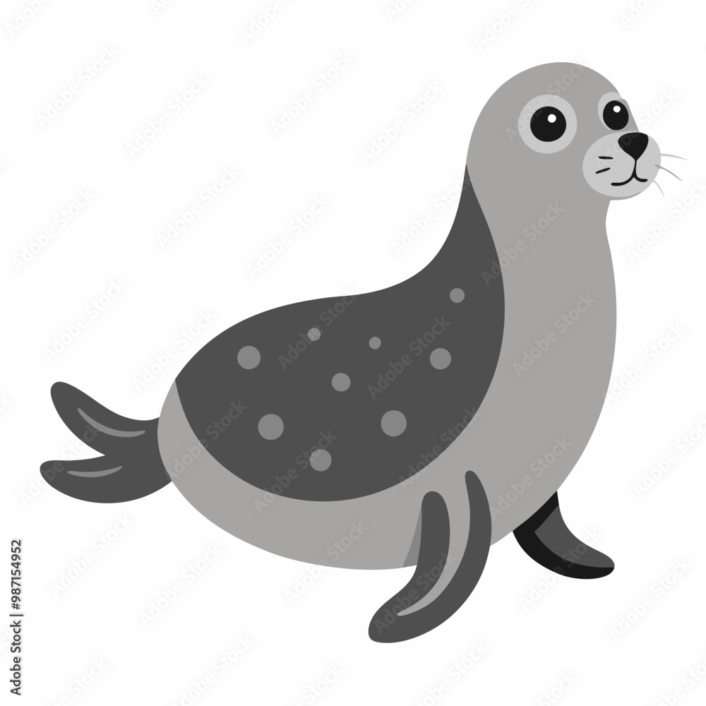 Harbor Seal creative vector design Harbor Seal creative vector design
