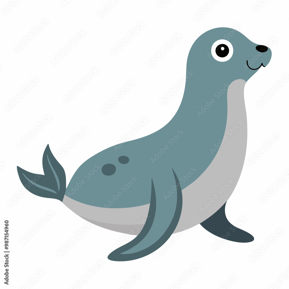 Harbor Seal creative vector design Harbor Seal creative vector design